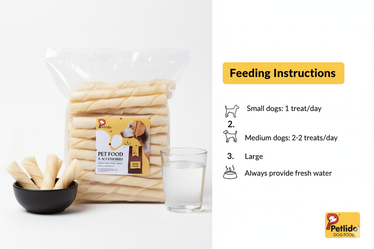 PetFido Rawhide Twist Bones: Natural Dog Chews (750g) - Image 5