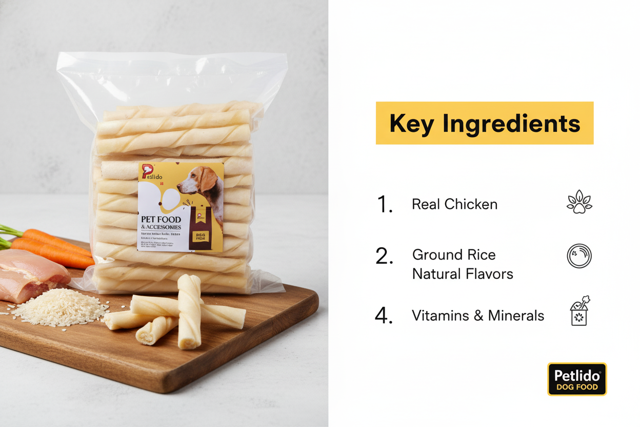 PetFido Rawhide Twist Bones: Natural Dog Chews (750g) - Image 4