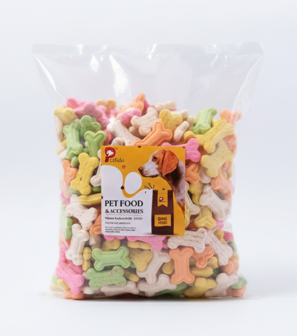 PetFido Bone-Shape Baked Dog Treats – Mix Flavour | 250gm Pack - Image 2