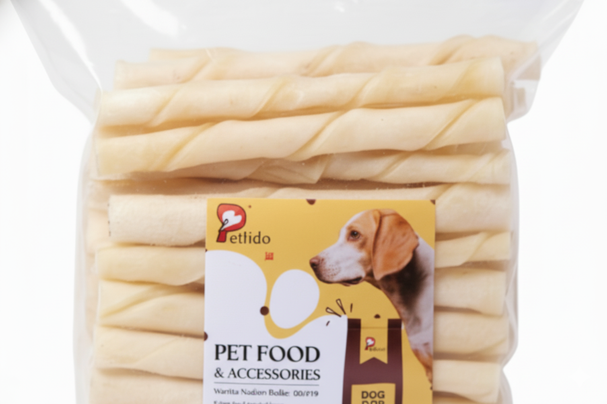 PetFido Rawhide Twist Bones: Natural Dog Chews (750g) - Image 3