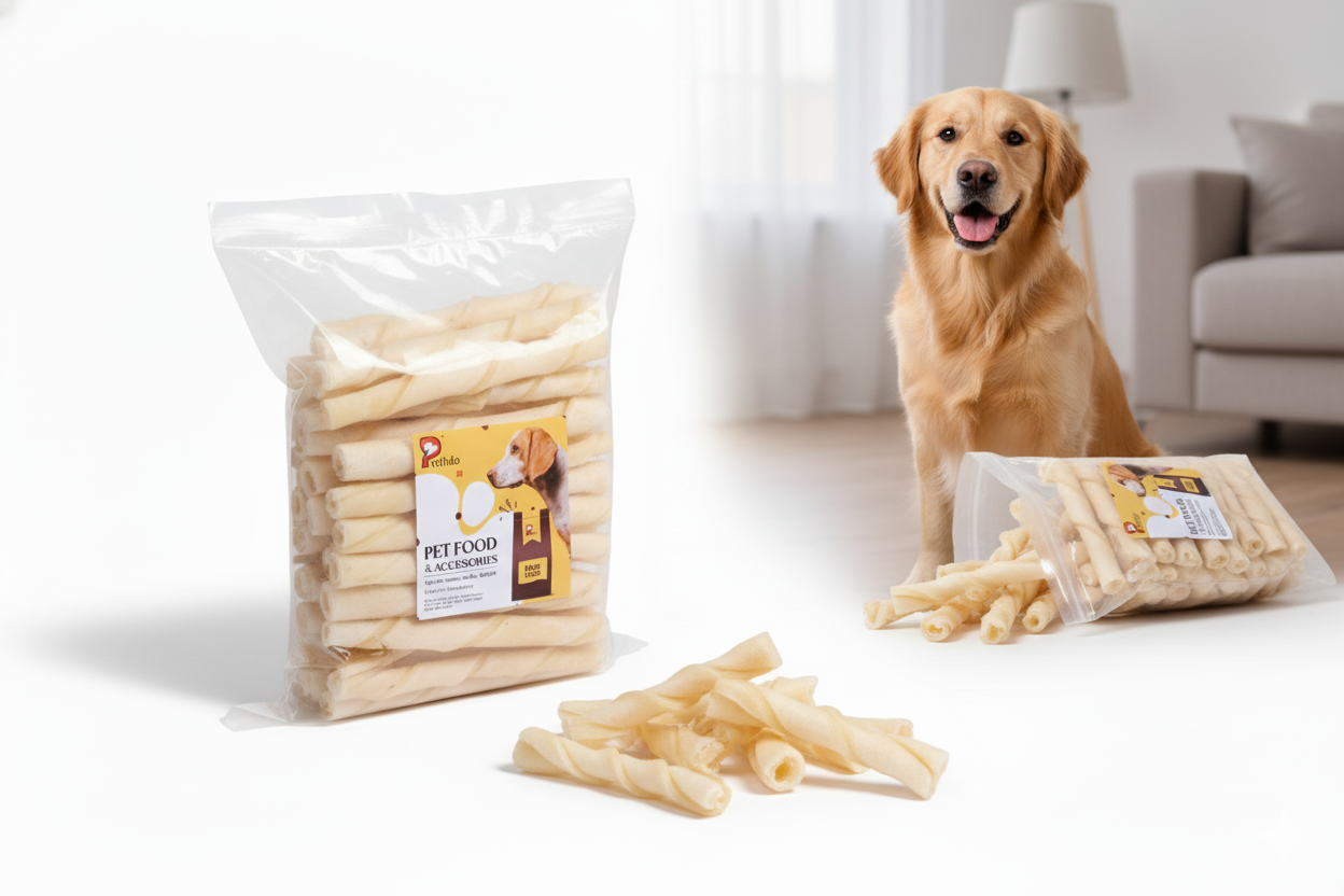 PetFido Rawhide Twist Bones: Natural Dog Chews (750g) - Image 6